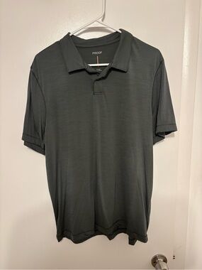 Proof Men’s Charcoal Short-Sleeve Polo